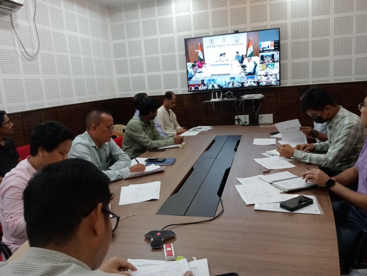 CEO Tripura Shri Brijesh Pandey Sir has taken a VC with all  DEOs and EROs icw national training program of BLOs on 20-06-2025
<a href="/ECISVEEP/">Election Commission of India</a> 
<a href="/ceotripura/">CEO, Tripura</a> 
<a href="/DmGomati/">DM Office Gomati</a>