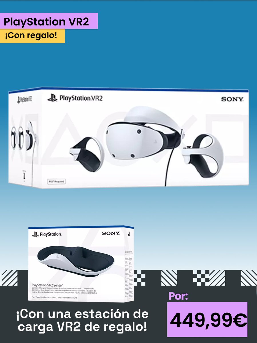 Explora mundos increíbles más allá de la realidad con #PlayStationVR2🤩

Experimenta emociones y sensaciones con tus juegos como nunca🔝

¡Con una estación de carga VR2!🎁

COMPRA por 449,99 € ➡️ tinyurl.com/yaytz67z