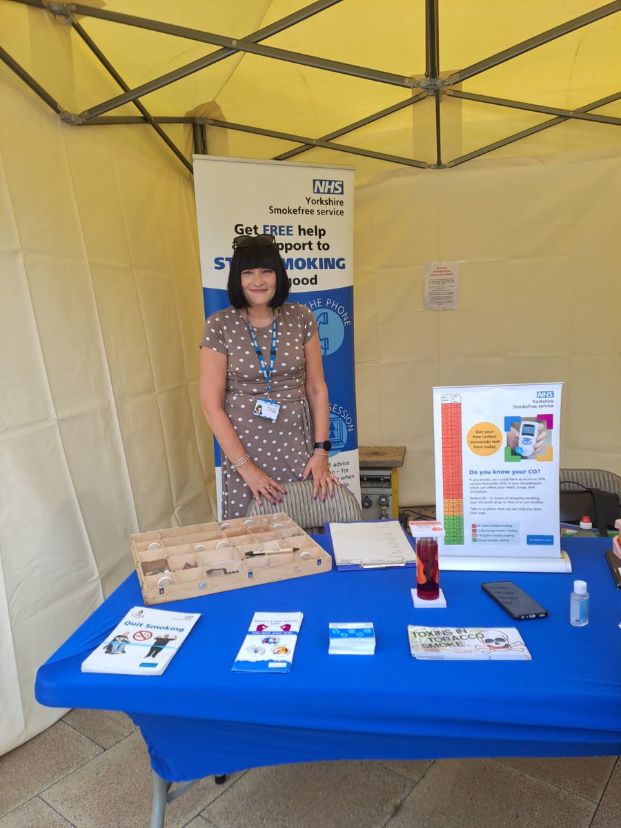 Today we are out and about in Barnsley. We are at the One Stop Cancer Shop at the Horse &amp; Groom in Goldthorpe. Come and have a chat with Amanda if you want advice on how to stop smoking. We'd love to meet you!
