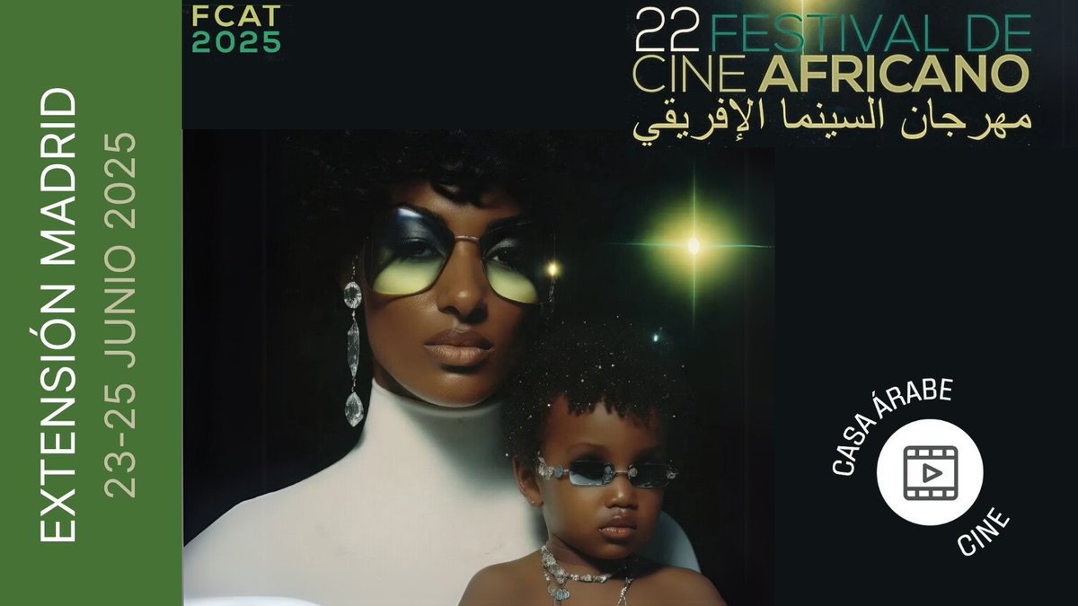 Casaarabe's tweet image. Un año más llega a Casa Árabe el Festival de Cine Africano de Tarifa #FCAT donde acogemos la proyección de tres títulos imprescindibles para disfrutar en versión original. Echa un vistazo a la cartelera, saca tus entradas y no te pierdas nada 🎦🍿tinyurl.com/2yldceb7