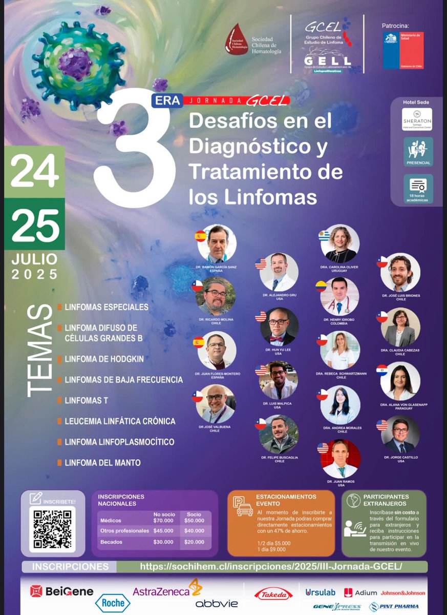 Another great Latin lymphoma meeting by our Chilean friends!

Great opportunity!
sochihem.cl/III-GCEL/
