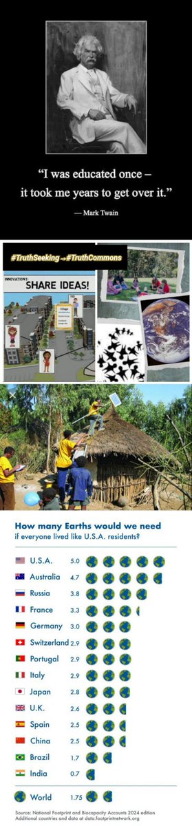 landrights4all's tweet image. 12/

And in those who,
like Twain
woke up to what education SHOULD have been for:
a contemporary, globally sustainable model, to ATTRACT &amp;amp; serve 8bil+

Like this❓
👇
landrights4all.weebly.com/neighbourhoods…

——
#CreateVillage
#TruthSeeking
#TruthCommons
#EducationReclaimed
See collages👇
———