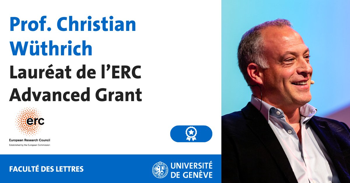 Université de Genève (@unigenews) on Twitter photo 🏆 Professeur associé au Département de philosophie (<a href="/Lettres_UNIGE/">Lettres — UNIGE</a> ), Christian Wüthrich se voit octroyer un ERC Advanced Grant du Conseil européen de la recherche <a href="/ERC_Research/">European Research Council (ERC)</a>.
Ce financement est destiné à une recherche intitulée «At the epistemic frontiers of physic».
Plus 🏆 Professeur associé au Département de philosophie (<a href="/Lettres_UNIGE/">Lettres — UNIGE</a> ), Christian Wüthrich se voit octroyer un ERC Advanced Grant du Conseil européen de la recherche <a href="/ERC_Research/">European Research Council (ERC)</a>.
Ce financement est destiné à une recherche intitulée «At the epistemic frontiers of physic».
Plus