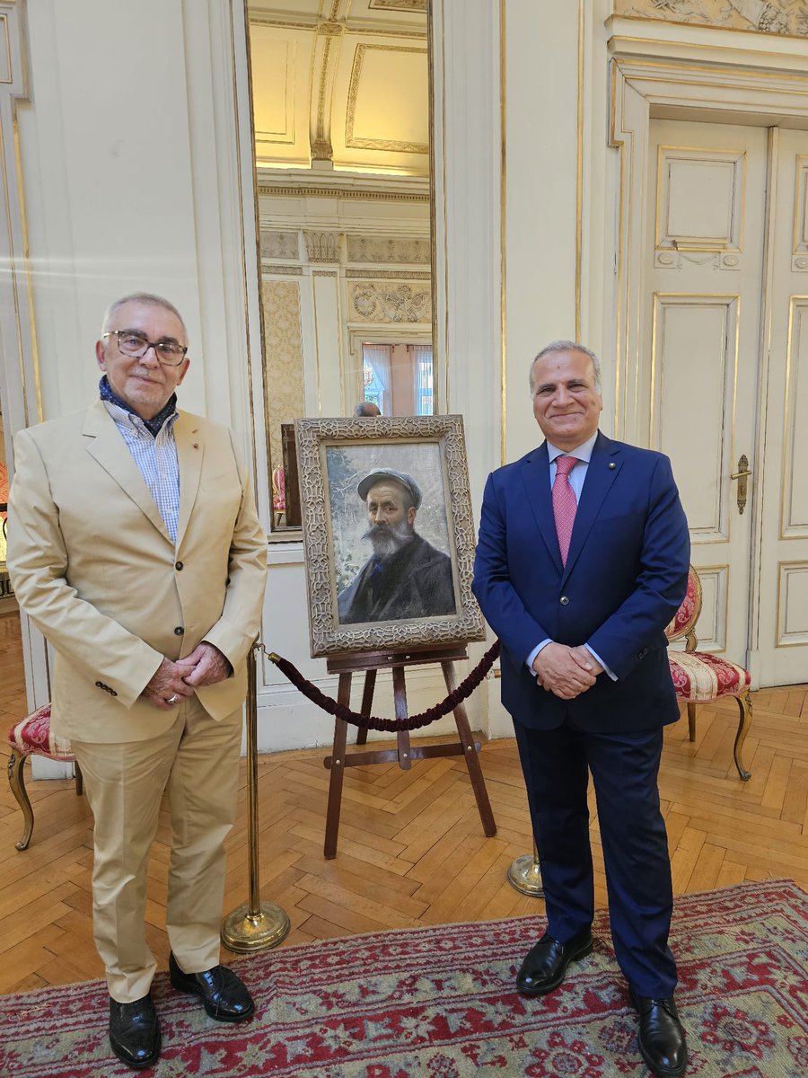 Esposti a Palazzo di Venezia capolavori di F.Zonaro e L. De Mango,pittori 
🇮🇹che hanno illustrato la Corte Ottomana e Costantinopoli con opere straordinarie.Due Ambasciatori di arte e cultura nel tardo Impero. 
Un🙏🏻a Erol Makzume per la condivisione di opere della sua collezione.