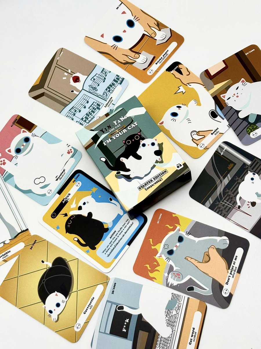 มีไพ่ออราเคิลชุด 1 แล้ว จะไม่มีชุด 2 ได้มั้ยน้าาาา~
แต่ระหว่างที่เพื่อนๆกำลังตัดสินใจอยู่นั้นนน🐈‍⬛✨
เรากำลังรีบปั่นชุดที่ 3 อยู่ค่าาา เตรียมเจอกันเร็วๆนี้น้าาา เมี๊ยวววว💖
.
#ไพ่ออราเคิล #YinYangtheCat #oraclecards #oracleoracat #IFEXPO25 #illustration