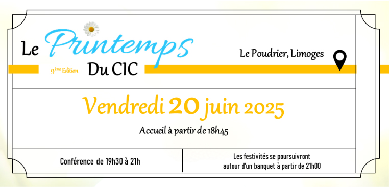 RESINFIT's tweet image. ℹ️ Ce soir a lieu la 9ème édition du 𝗣𝗿𝗶𝗻𝘁𝗲𝗺𝗽𝘀 𝗱𝘂 𝗖𝗜𝗖 (Centre d&apos;Investigation Clinique) du @CHULimoges ❕

✔️ 𝗣𝗵𝗶𝗹𝗶𝗽𝗽𝗲 𝗩𝗶𝗴𝗻𝗼𝗻, membre de l&apos;UMR 1092 @RESINFIT, interviendra sur le sujet &quot;PHRC : Un succès français ?&quot; en présence d&apos;autres invités.