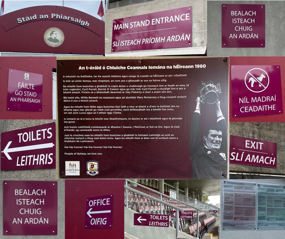 Cormac Ó Conaire (@cormac_tom) on Twitter photo Ardmholadh don choiste Stáid an Phiarsaigh <a href="/Galway_GAA/">Galway GAA Official</a> Tá cuma iontach ar na comharthaí nua. Comhpháirtíocht iontach eadrainn, tuilleadh oibre le déanamh! 🇱🇻
Fantastic work by Coiste Stáid an Phiarsaigh, the new signs look amazing. More to do! #gaillimhabú Ardmholadh don choiste Stáid an Phiarsaigh <a href="/Galway_GAA/">Galway GAA Official</a> Tá cuma iontach ar na comharthaí nua. Comhpháirtíocht iontach eadrainn, tuilleadh oibre le déanamh! 🇱🇻
Fantastic work by Coiste Stáid an Phiarsaigh, the new signs look amazing. More to do! #gaillimhabú