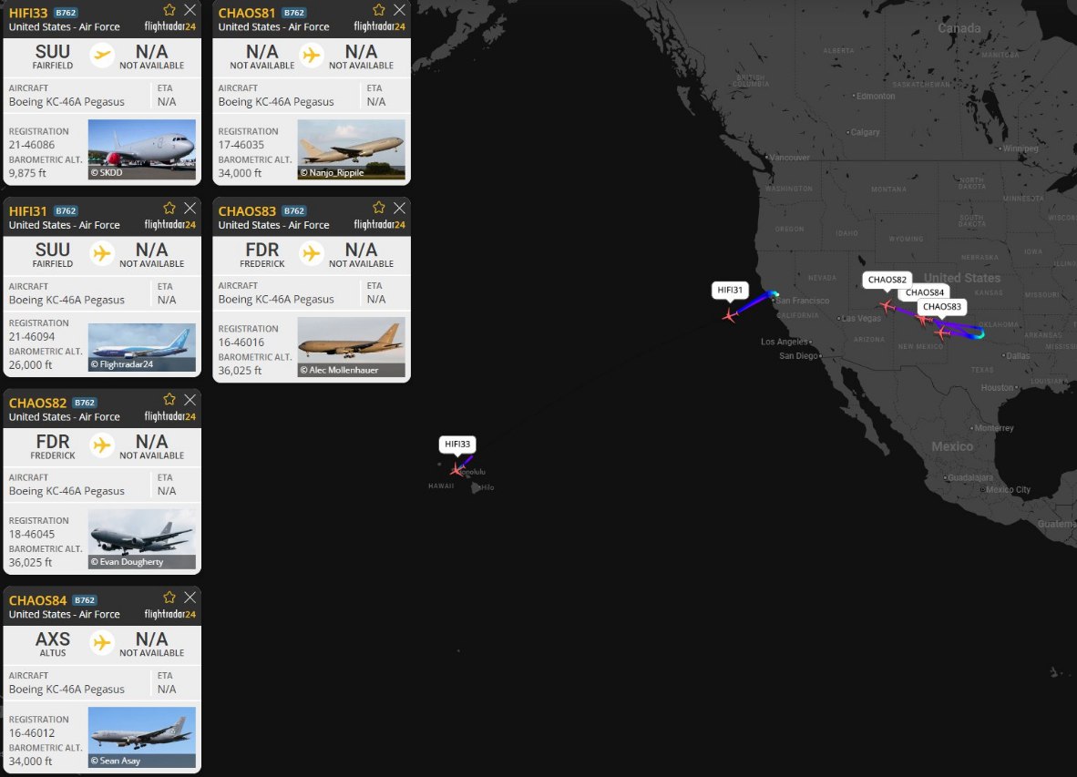 warsurv's tweet photo. 🇺🇸🇬🇧🇦🇺⚡Another six U.S. tankers have entered the Pacific arena — tensions rising across the region.

#PacificTensions #USMilitaryMoves #GeopoliticalAlert https://t.co/J2OLKz6Mxx