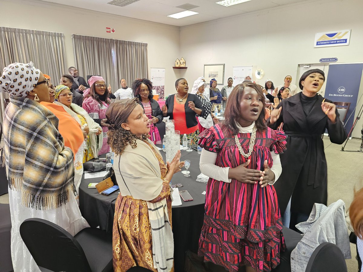 UN Women South Africa MCO (@unwomensa) on Twitter photo 🌟 Today in Lüderitz, Nambia we're celebrating 50 incredible women entrepreneurs who've completed the #EntreprenHER programme, turning their dreams into growing businesses in the Kharas Region. Thanks to support from <a href="/debeersgroup/">De Beers Group</a> & our implementing partner @MGEPESW_Namibia. 🌟 Today in Lüderitz, Nambia we're celebrating 50 incredible women entrepreneurs who've completed the #EntreprenHER programme, turning their dreams into growing businesses in the Kharas Region. Thanks to support from <a href="/debeersgroup/">De Beers Group</a> & our implementing partner @MGEPESW_Namibia.