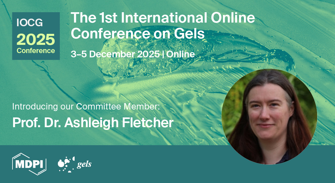Gels MDPI (@gels_mdpi) on Twitter photo 🚀 Meet Prof. Dr. Ashleigh Fletcher, committee member for #IOCG2025!
📢 Join the 1st International Online Conference on #Gels
📅 December 3 to 5, 2025
⏳ Abstract deadline: August 4, 2025
Submit now 👉 bit.ly/3T4mjWd
Register 👉 bit.ly/4kQjJ24
#AcademicEvents 🚀 Meet Prof. Dr. Ashleigh Fletcher, committee member for #IOCG2025!
📢 Join the 1st International Online Conference on #Gels
📅 December 3 to 5, 2025
⏳ Abstract deadline: August 4, 2025
Submit now 👉 bit.ly/3T4mjWd
Register 👉 bit.ly/4kQjJ24
#AcademicEvents
