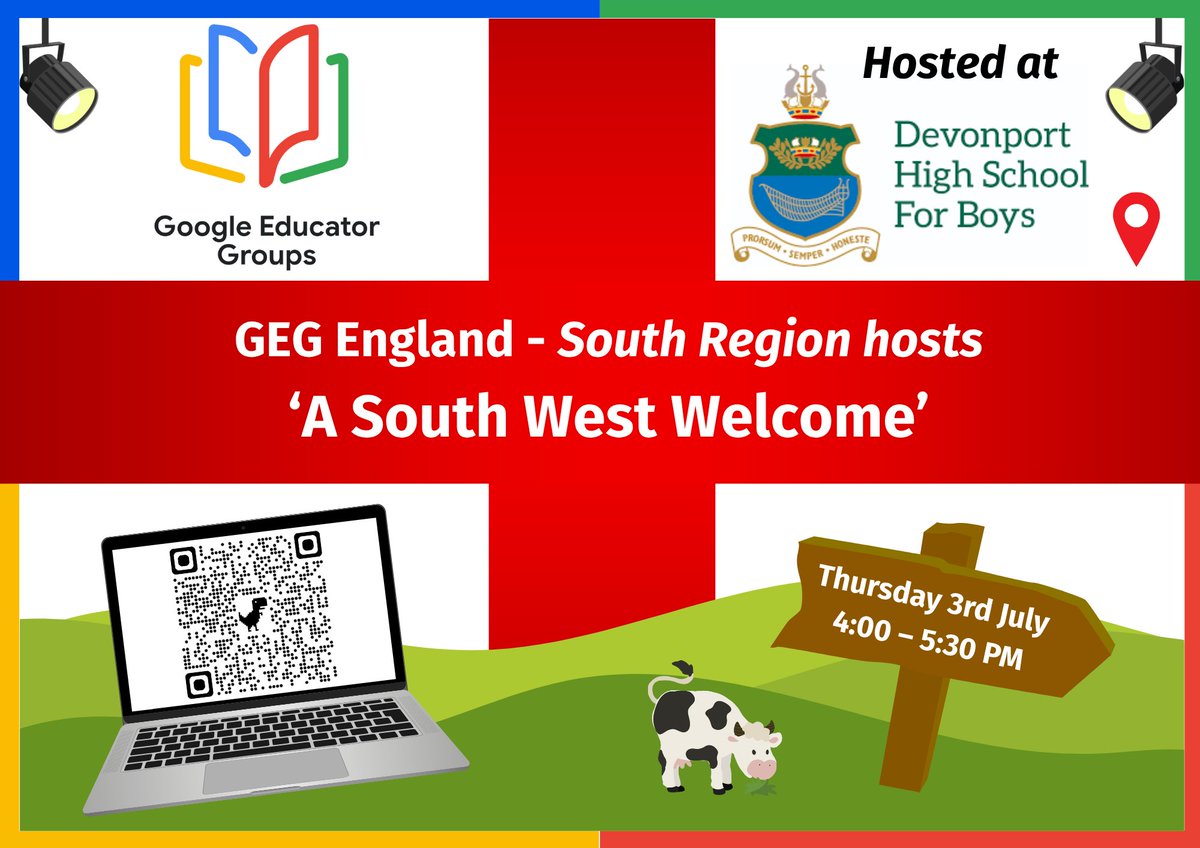 Come and socialise with us and like minded educators at the first of the GEG local events. 
Sign up here: go.dhsb.org/fzz2k