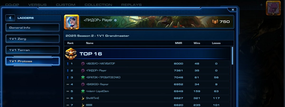 BassetSC2's tweet image. Day 3 of StarCraft 2  leaderboard conquered by a hacker who has a clantag which translates from Russian as a &quot;f*ggot&quot; and is a banword on Twitch
@Blizzard_Ent
I know you forgot SC2 exists but maybe you&apos;ll at least remove a homophobic cheater from GM for the sake of Pride Month?