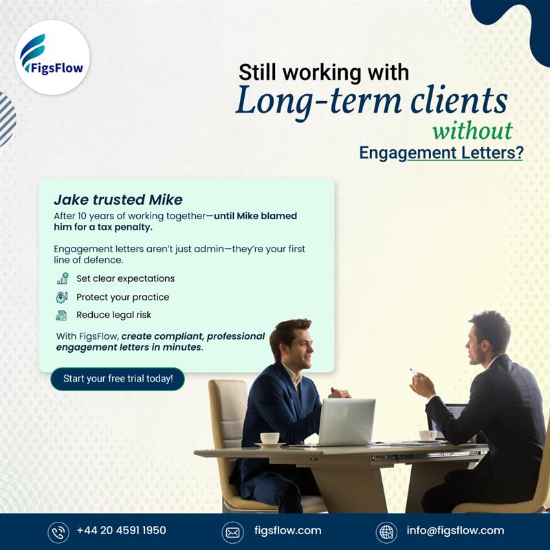 FigsFlow's tweet image. Working with clients? Then engagement letters aren&apos;t optional — they&apos;re essential
With FigsFlow, you can:
Create polished, compliant engagement letters
Add your own branding
Get digital signatures in minutes
#FigsFlow #EngagementLetters  #ClientOnboarding  #Accountants