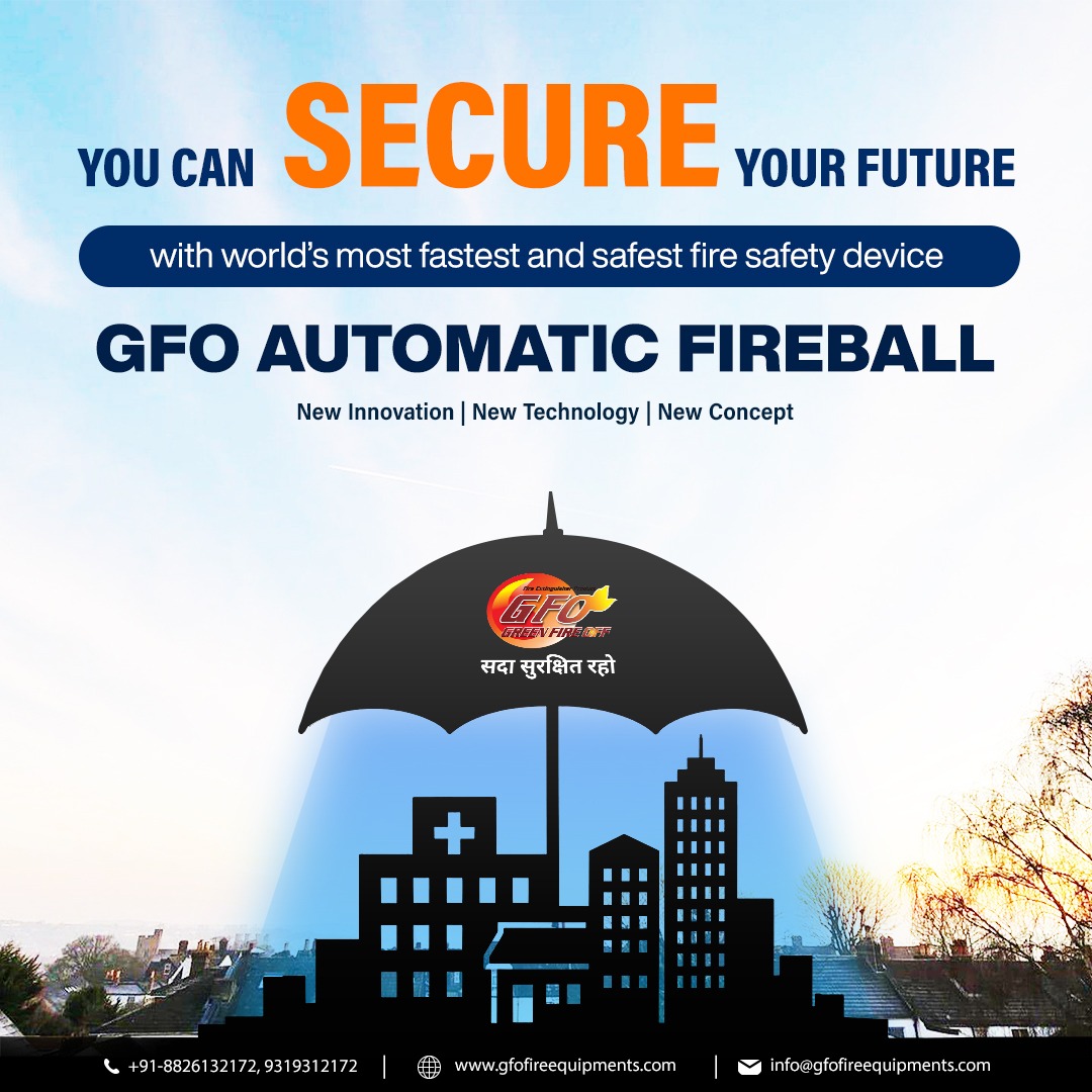 Gfofireball's tweet image. Secure your future with GFO Automatic Fireball 🔥🛡️
World’s fastest &amp;amp; safest fire safety device!
💡 New Innovation
⚙️ New Technology
🔒 New Concept
Visit: gfofireequipments.com
📞 +91-8826132172
#FireSafety #GFOFireball #AutomaticFireball #BabyFireball #SecureWithGFO