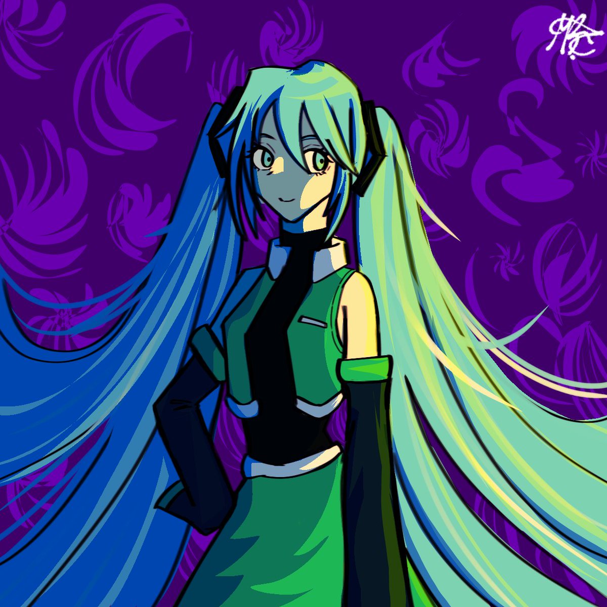 Mrt_art1's tweet image. It's Miku ✨
I'm trying a new way to add shadows in my drawings
#Miku #mikuhatsune #HatsuneMikuArt #mikuhatsune #fanart