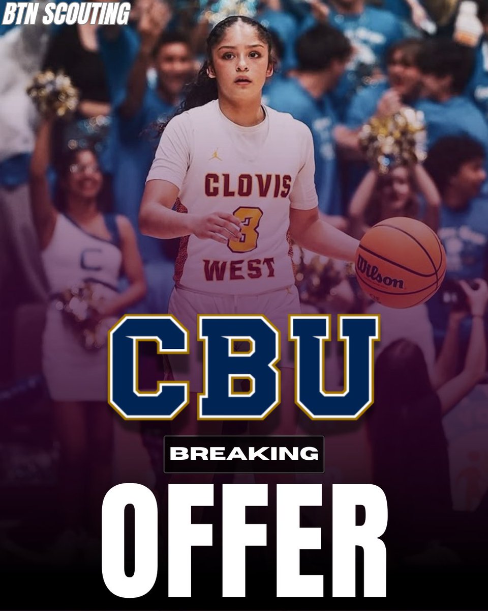 BTN Scouting (@btnscouting) on Twitter photo BTN Scouting Service Update π¨
27' Ramie Chatman (<a href="/doe_ramie559r/">Ramie Chatman</a>) 5β9β Guard from Clovis West High School (CA) picks up a WAC offer from California Baptist (<a href="/CBUwbb/">California Baptist Women's Basketball</a>) (<a href="/britt__chambers/">Britt</a>) (<a href="/kelseykeizer/">Coach Keizer</a>)
read more+: btnscouting.com/class-of-2027-β¦
<a href="/CalStars/">CalStars</a> | <a href="/BTNScouting/">BTN Scouting</a> BTN Scouting Service Update π¨
27' Ramie Chatman (<a href="/doe_ramie559r/">Ramie Chatman</a>) 5β9β Guard from Clovis West High School (CA) picks up a WAC offer from California Baptist (<a href="/CBUwbb/">California Baptist Women's Basketball</a>) (<a href="/britt__chambers/">Britt</a>) (<a href="/kelseykeizer/">Coach Keizer</a>)
read more+: btnscouting.com/class-of-2027-β¦
<a href="/CalStars/">CalStars</a> | <a href="/BTNScouting/">BTN Scouting</a>