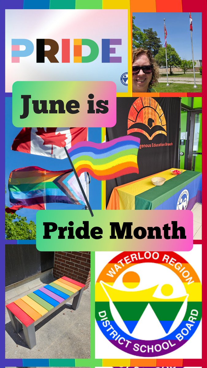 Carla_Johnson's tweet image. Truly proud of our board #wrdsb for standing strong and true with the 2SLGBTQ+ community. 🏳️‍🌈💖

The wind did not cooperate for my selfie with our flag. 💨🤳😂

#pridemonth 
#pride2025🏳️‍🌈 
#loveislove🌈