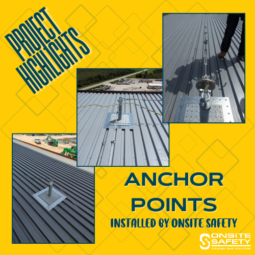 Onsite Safety continues to lead in providing secure safety solutions. Our team has successfully installed anchor points, ensuring the highest level of safety and protection. 
#OnsiteSafety #SafetyMatters #AnchorPoints #ConstructionSafety #RoofingSafety #ProjectHighlights