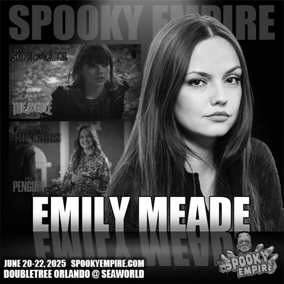 Due to filming schedules, Emily Meade will not be able to make it this weekend. We wish her all the best on her upcoming projects and hope to work with her again in the near future!