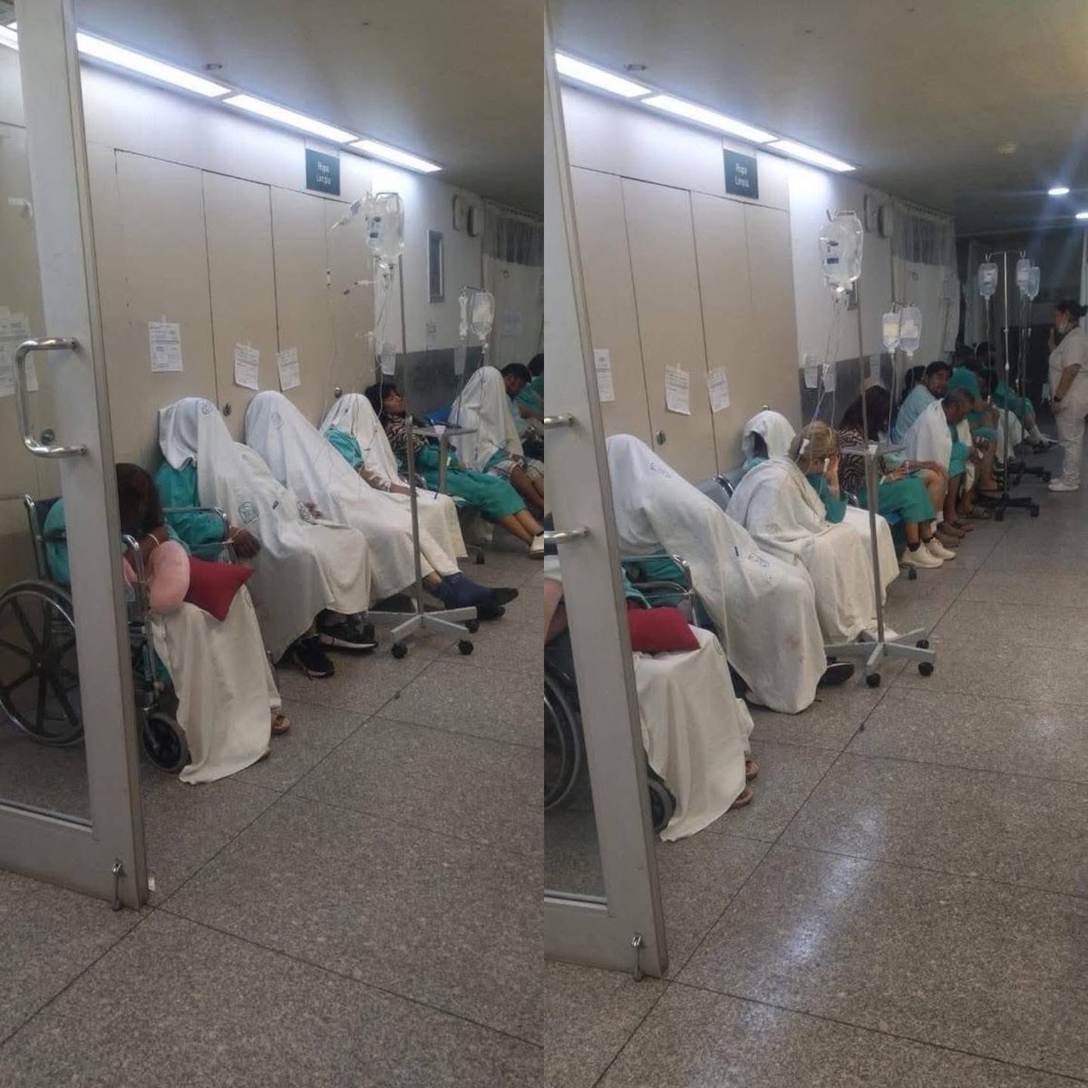 Parece irreal, pero es la pura REALIDAD que se vive en México, con su sistema de salud. Así duermen los pacientes. ¡Que se enteren todos!