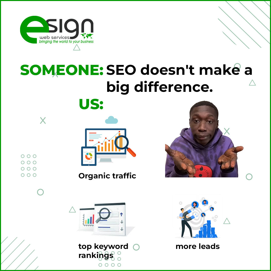 esignws's tweet image. When people say “SEO doesn’t really work,” we just show them the results. 📈
 Because at eSign Web Services, SEO isn’t a buzzword — it’s what we do best.
✅ Better rankings
 ✅ Quality traffic
 ✅ Real business growth
Let’s turn search into success.

#eSignWebServices #SEO #Meme