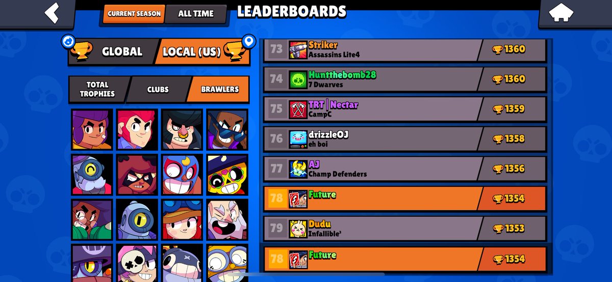 Top 100 in the US for CR❌ Top 100 Emz in the US✅