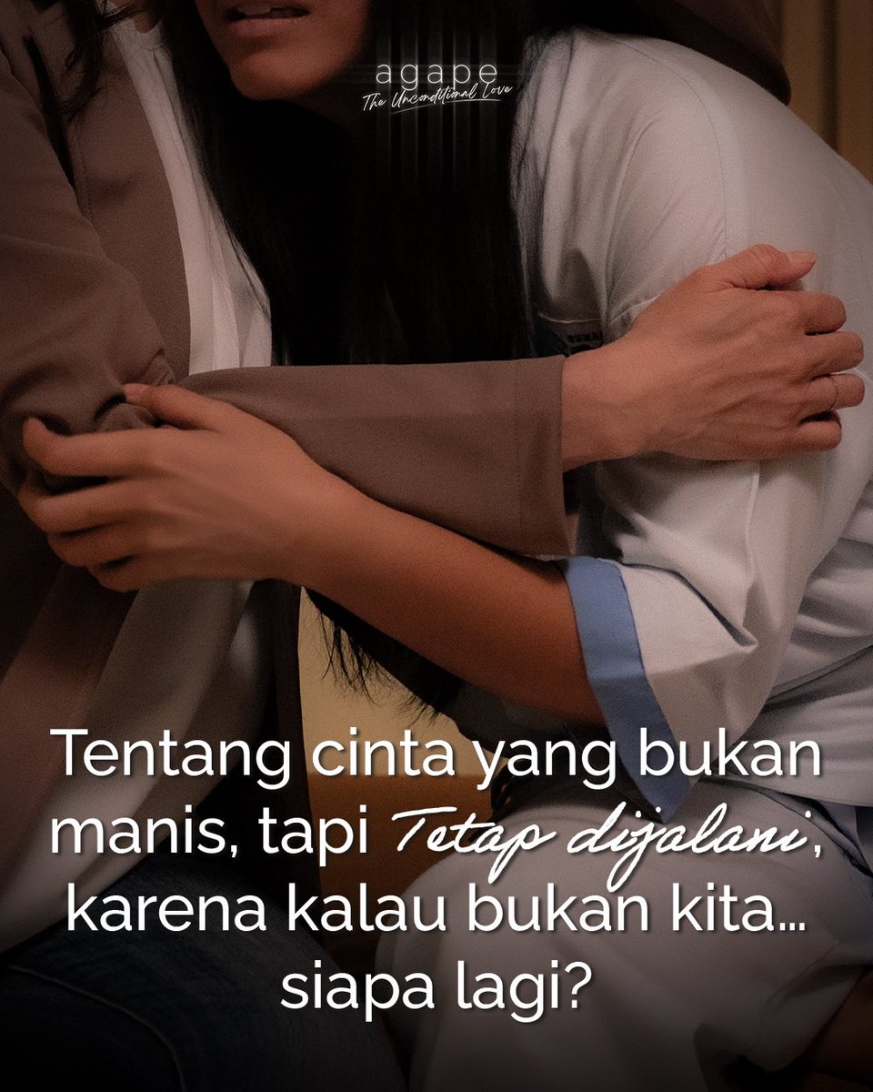 AgapeTUL25's tweet photo. Tentang mereka yang dipeluk tanggung jawab sejak muda.​
Tentang orang-orang yang tumbuh terlalu cepat,​
karena hidup tak pernah memberi jeda untuk bersandar. https://t.co/EFjzVwTG44