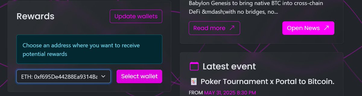 Hello, <a href="/PortaltoBitcoin/">Portal</a> community, 

 How many of you know about this task?

and how many of you completed this step?

This is the most important task to recieve Portal rewards..