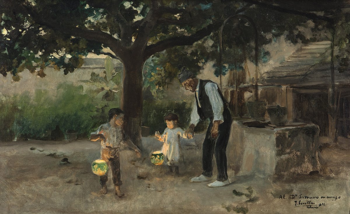 Laberintos del Arte (@laberintosarte) on Twitter photo #ElSorolladeHoy
Título: Los farolillos o Fanalets.
Año: 1891.
Medidas: 41 x 66cm.
Localización: <a href="/unicomplutense/">Complutense</a>
Periodo: Consolidación (1889-1899). #ElSorolladeHoy
Título: Los farolillos o Fanalets.
Año: 1891.
Medidas: 41 x 66cm.
Localización: <a href="/unicomplutense/">Complutense</a>
Periodo: Consolidación (1889-1899).
