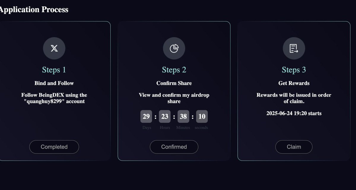 MGO Airdrop 

👉 Go to: checker.mangonet.io

➖ Connect MGO wallet

➖ Complete 𝕏 tasks

➖ Airdrop claim and listing on 24/06/2025