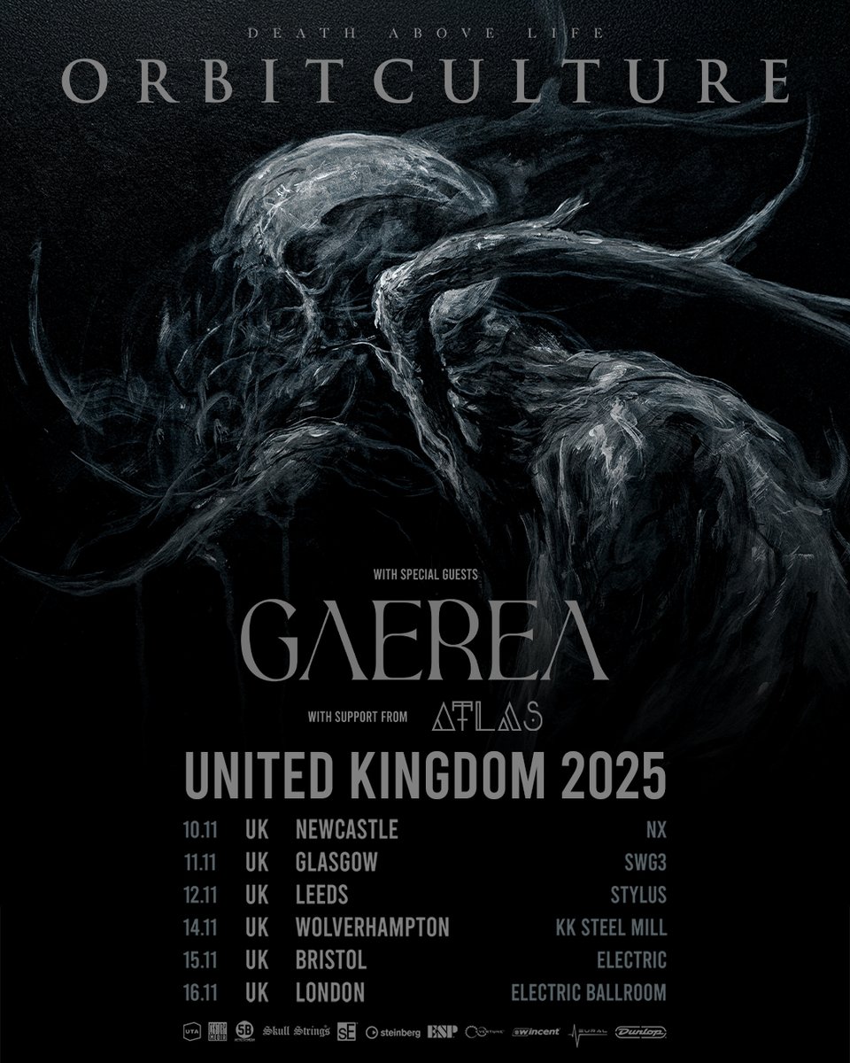 𝐃𝐄𝐀𝐓𝐇 𝐀𝐁𝐎𝐕𝐄 𝐋𝐈𝐅𝐄 𝐄𝐔/𝐔𝐊 𝐓𝐎𝐔𝐑 𝟐𝟎𝟐𝟓 tickets with <a href="/orbitculture/">Orbit Culture</a> now live 💀
Buy now here: tinyurl.com/yc4j8fbv
Newcastle | November 10th

[ ORBIT CULTURE ]