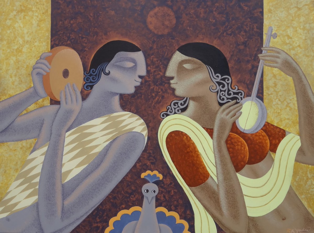 Harmonizing hearts through rhythm and melody - a timeless duet of love, music, and connection.
#Art #Artist #Colours #CanvasPainting #PaintingForSale #HandPainting #ContemporaryArt #AbstractPaintings #ModernPaintings #AcrylicPaintings #FigurativePainting