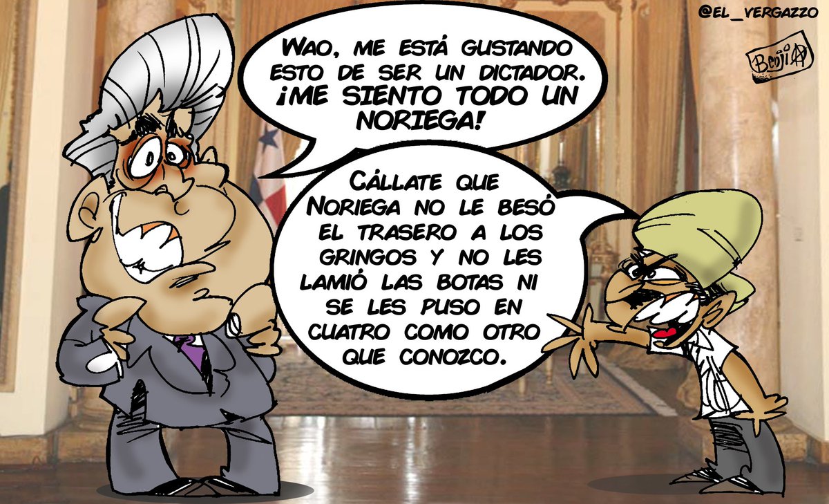 Benji Art (@benjiart3) on Twitter photo El Reich del Dictadorzuelo.
<a href="/antifacistaspty/">Alianza Antifascista Panameña</a> <a href="/pty_noticias1/">Pty Noticias X</a> <a href="/eljueves/">El Jueves</a> <a href="/juancanavarro/">Juan Carlos Navarro</a> <a href="/CharlsLattan/">Charls Lattan</a> <a href="/elsiglodigital/">El Siglo de Panamá</a> <a href="/edgarod18/">ANTONERO</a> El Reich del Dictadorzuelo.
<a href="/antifacistaspty/">Alianza Antifascista Panameña</a> <a href="/pty_noticias1/">Pty Noticias X</a> <a href="/eljueves/">El Jueves</a> <a href="/juancanavarro/">Juan Carlos Navarro</a> <a href="/CharlsLattan/">Charls Lattan</a> <a href="/elsiglodigital/">El Siglo de Panamá</a> <a href="/edgarod18/">ANTONERO</a>