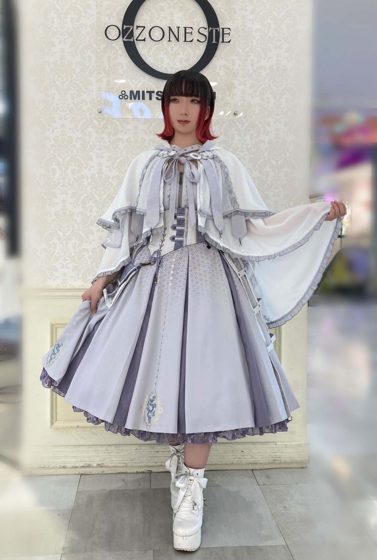 ozz oneste 紫色ケープ 和風マント