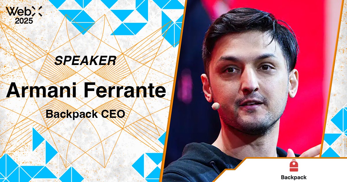 Armani Ferrante announced as speaker at WebX 2025