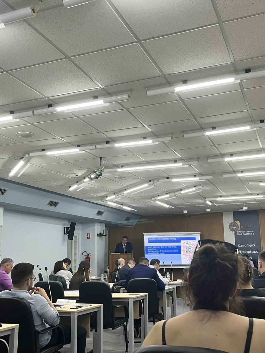 Spyros_Litsas's tweet photo. Yesterday was the first of the two days conference on “Smart States in the 21st Century” at the premises of the University of Macedonia. Great presentations, captivating discussions and food for thought. The conference continues today! #SmartStates https://t.co/peUpTKl9TT