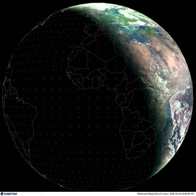 KeraunosObs's tweet photo. Ce samedi à 4h42 locales se produira le solstice d'été dans l'hémisphère nord.
Ce 21 juin 2025 devrait être le solstice d'été le plus chaud enregistré en France depuis le début des relevés (voir le jour de juin le plus chaud par rapport à l'indicateur thermique national).

Image sat Eumetsat