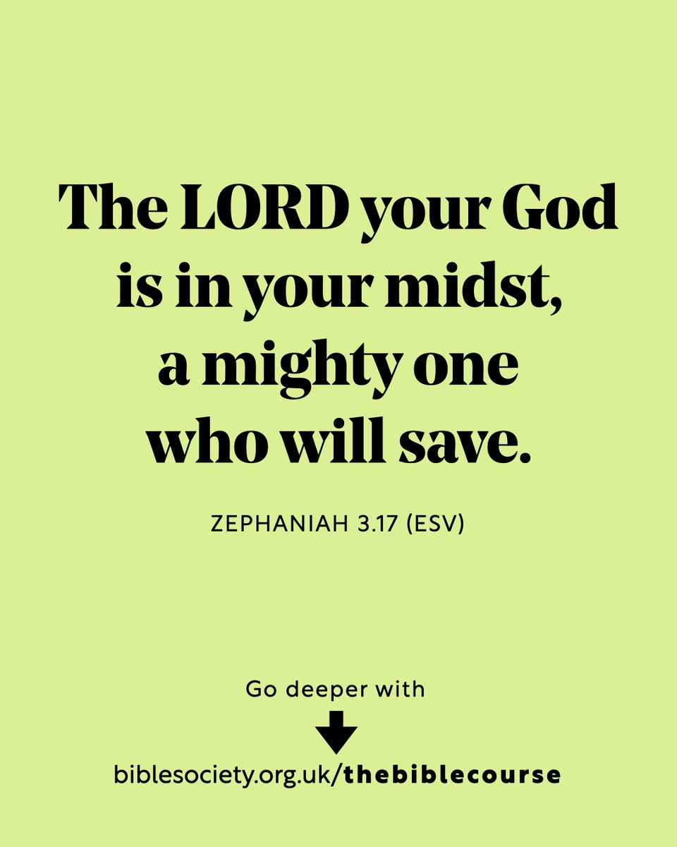 Bible Society (@biblesociety) on Twitter photo The LORD your God is in your midst, a mighty one who will save.
๐ญ๐ฒ๐ฝ๐ต๐ฎ๐ป๐ถ๐ฎ๐ต ๐ฏ.๐ญ๐ณ (๐๐ฆ๐ฉ)
Have you got questions about the Bible? Go deeper with ๐ง๐ต๐ฒ ๐๐ถ๐ฏ๐น๐ฒ ๐๐ผ๐๐ฟ๐๐ฒ ๐ก๐ฒ๐ ๐๐ฑ๐ถ๐๐ถ๐ผ๐ป (it's free): ๐
cstu.io/25604f The LORD your God is in your midst, a mighty one who will save.
๐ญ๐ฒ๐ฝ๐ต๐ฎ๐ป๐ถ๐ฎ๐ต ๐ฏ.๐ญ๐ณ (๐๐ฆ๐ฉ)
Have you got questions about the Bible? Go deeper with ๐ง๐ต๐ฒ ๐๐ถ๐ฏ๐น๐ฒ ๐๐ผ๐๐ฟ๐๐ฒ ๐ก๐ฒ๐ ๐๐ฑ๐ถ๐๐ถ๐ผ๐ป (it's free): ๐
cstu.io/25604f