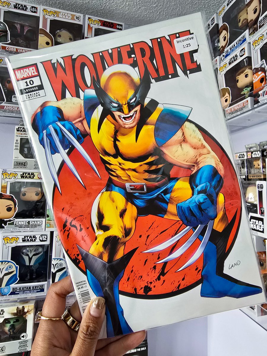I still can't believe I copped an incentive cover at my local comic shop! And Greg Land to boot! 🤯 This one is defo getting the plastic sleeve royal treatment. I'm in love 💙💛😍. #Wolverine #Logan #WeaponX #MarvelComics #ComicBooks #RevivedObsession