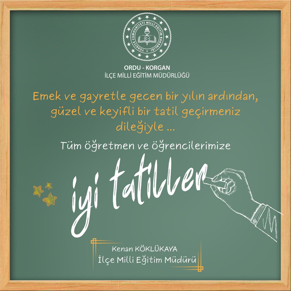 korganmem's tweet photo. 📚✨ Bir eğitim öğretim dönemini daha birlikte tamamladık…

Emek veren tüm öğretmenlerimize, gayret gösteren sevgili öğrencilerimize ve her daim destek olan kıymetli velilerimize gönülden teşekkür ediyoruz.

İyi tatiller! ☀️🎉

@kenankoklukaya @mfvargeloglu @KeremTun42 https://t.co/WvCxhZQ8lR