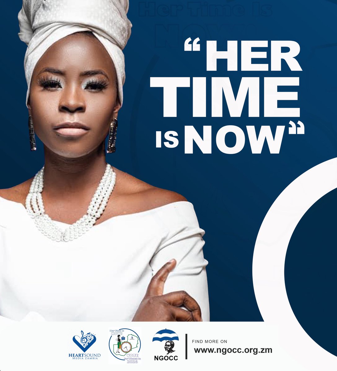 WeziVMhone's tweet photo. HER TIME IS NOW
Zambia can’t thrive without the full participation of women, youth &amp; persons with disabilities. Political parties must adopt more women for 2026. Support 50% women in leadership. It’s not just politics. It’s about inclusion.
#HerTimeIsNow #Zambia2026 #SupportWomen https://t.co/ZylifGfg3Z