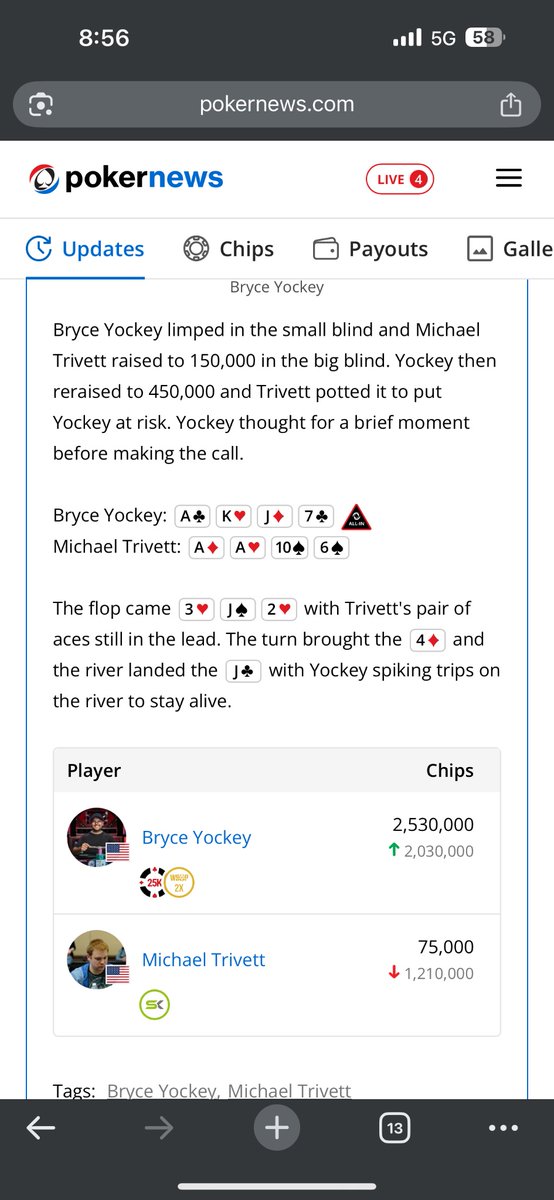 mtrivettpoker's tweet image. 20th in PLO 😭😭😭. Glgl @MattVengrin