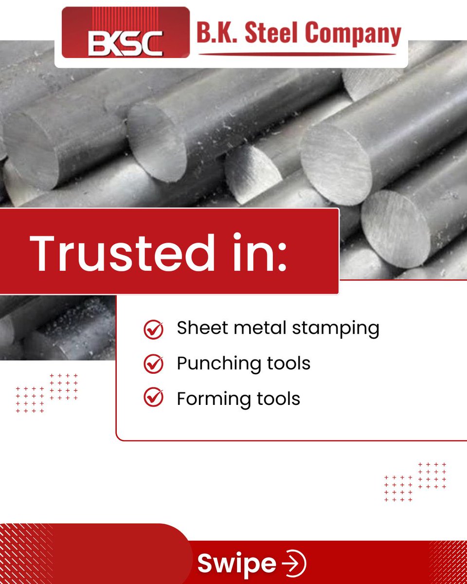 bksteel_company's tweet image. Precision. Performance. Reliability.
Cold Work Tool Steels engineered for excellence.

📞 0161-2531875, 2533379, 4642001, 4652001
📧 bksteelcompany.com
📍 13-A, Industrial Estate, Link Road, Ludhiana-141003, Punjab, India

#ColdWorkToolSteel #BKSteelCompany