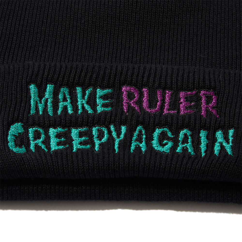 25SS Collection Delivery

・Creepy Cotton Cuffed Beanie
　Color : Green, Navy, Black
　Size : One Size Fits All

6/20(fri) 21:00 on sale
RULER®︎ ONLINE SHOP
※ 店舗でのお取り扱いは各店にお問い合わせください

☞ shop.ruler.jp