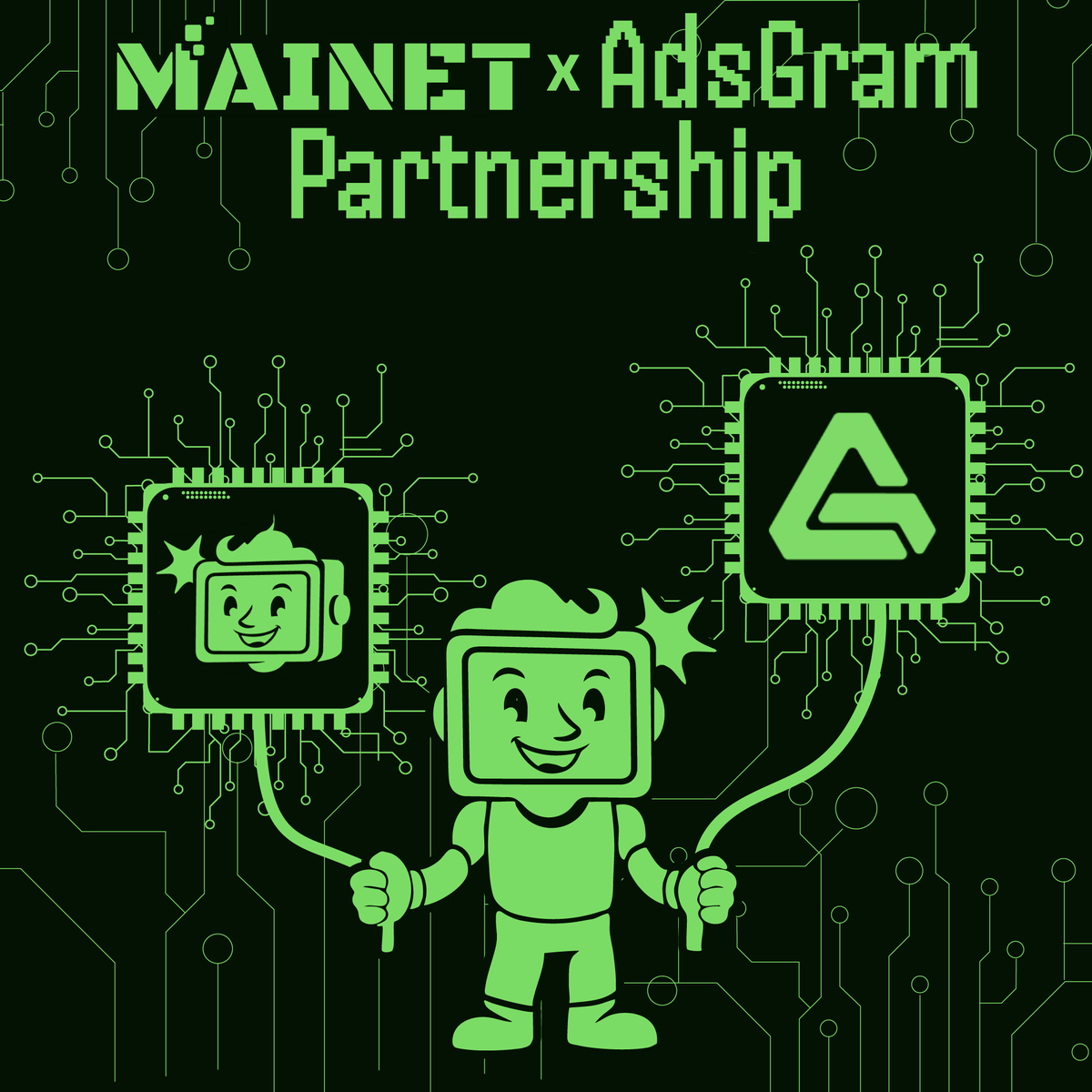 mAInet_io's tweet photo. 🚀 Powering the Future of In-Game Ads
Big shoutout to AdsGram — our official partner making ads in mAInet possible! 🤑
Thanks to their powerful Telegram-native tech, we’re able to boost mining for players in a seamless, user-friendly way — no Web2 noise, just pure Web3 vibes. ⛏️🧠
AdsGram helps unlock extra power for everyone.

🔥 This is just the beginning. Let’s build the future of decentralized ad economy — together.🥳🚀

#mAInet #telegramminiapp #adsgram