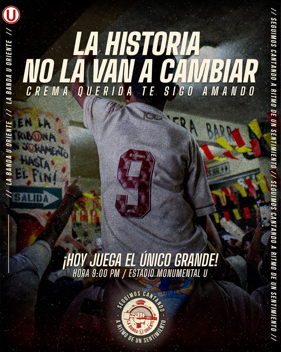 𝗦𝗜𝗚𝗔𝗠𝗢𝗦 CAMINANDO  JⓊNTOS💛❤️

⚽ 𝘜𝘯𝘪𝘷𝘦𝘳𝘴𝘪𝘵𝘢𝘳𝘪𝘰 𝘷𝘴. 𝘈𝘋𝘛 

🏆 𝘈𝘱𝘦𝘳𝘵𝘶𝘳𝘢 2025 - 𝘍𝘦𝘤𝘩𝘢 16

⏱️ 9:00 𝘱.𝘮.

🏟️ 𝘔𝘰𝘯𝘶𝘮𝘦𝘯𝘵𝘢𝘭 𝘜 𝘔𝘢𝘳𝘢𝘵𝘩𝘰𝘯 

🎟️ bit.ly/4jDERaQ

#LaGarraDelÚnicoGrande
