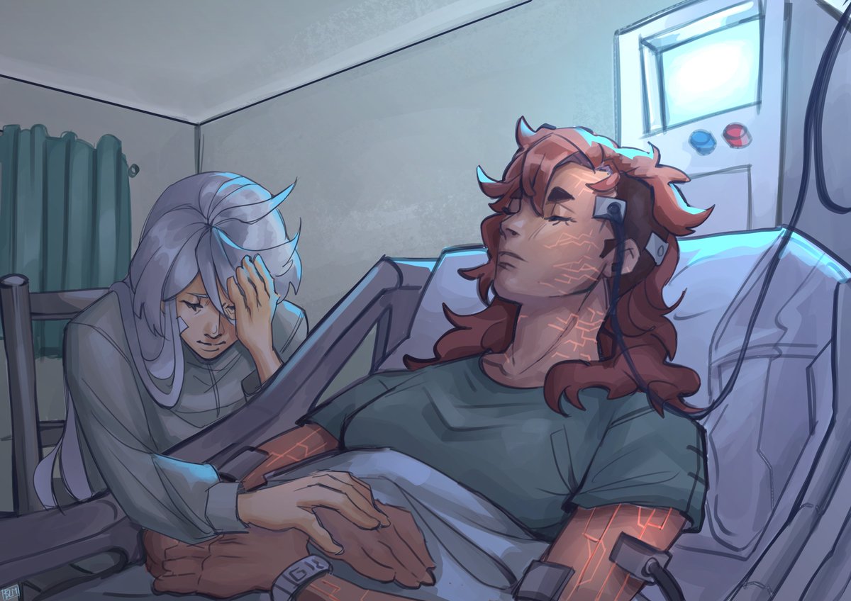 Mio must have felt so alone waiting for Suletta to recover 😔

#sulemioweek25 day 6