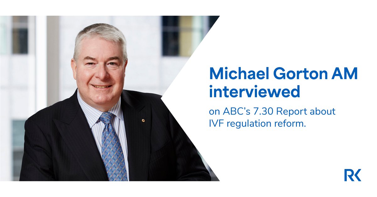 Russell Kennedy (@russellkennedy_) on Twitter photo On 18 June 2025, Russell Kennedy consultant and health lawyer <a href="/GortonM/">Michael Gorton AM</a> appeared on ABC’s 7.30 Report, in a segment titled “IVF clinics under the microscope”, where he offered expert legal insights into recent IVF clinic errors.
russellkennedy.com.au/insights-event…
#IVFreform #healthlaw On 18 June 2025, Russell Kennedy consultant and health lawyer <a href="/GortonM/">Michael Gorton AM</a> appeared on ABC’s 7.30 Report, in a segment titled “IVF clinics under the microscope”, where he offered expert legal insights into recent IVF clinic errors.
russellkennedy.com.au/insights-event…
#IVFreform #healthlaw