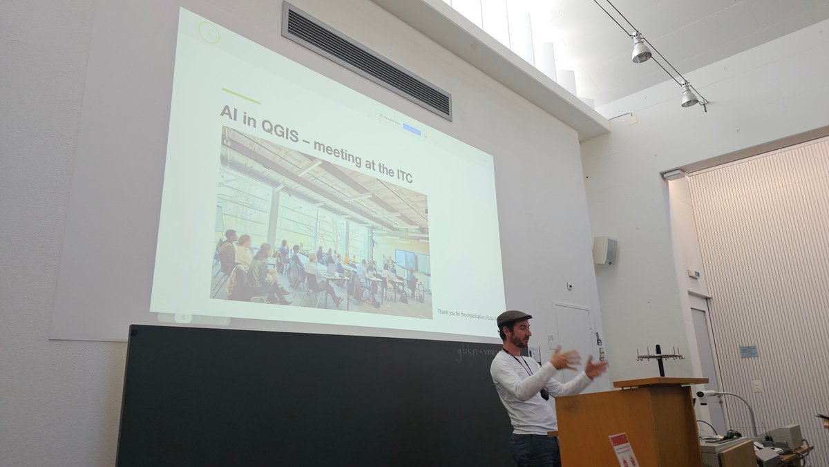OPENGISch's tweet image. Great day at the #QGISch User Meeting 2025 in Bern! 💚
We shared updates on #QGIS4, #QField, AI in QGIS, #TEKSI, & more.
25+ joined our multilingual QField workshop!
Also proud partners in the QGIS Security Project 🛡️
#OpenSourceGIS #ModelBaker