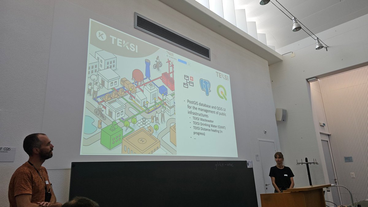 OPENGISch's tweet image. Great day at the #QGISch User Meeting 2025 in Bern! 💚
We shared updates on #QGIS4, #QField, AI in QGIS, #TEKSI, & more.
25+ joined our multilingual QField workshop!
Also proud partners in the QGIS Security Project 🛡️
#OpenSourceGIS #ModelBaker